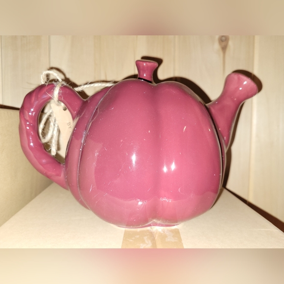Rae Dunn "Meet Me In The Pumpkin Patch" teapot, NEW - Picture 2 of 3